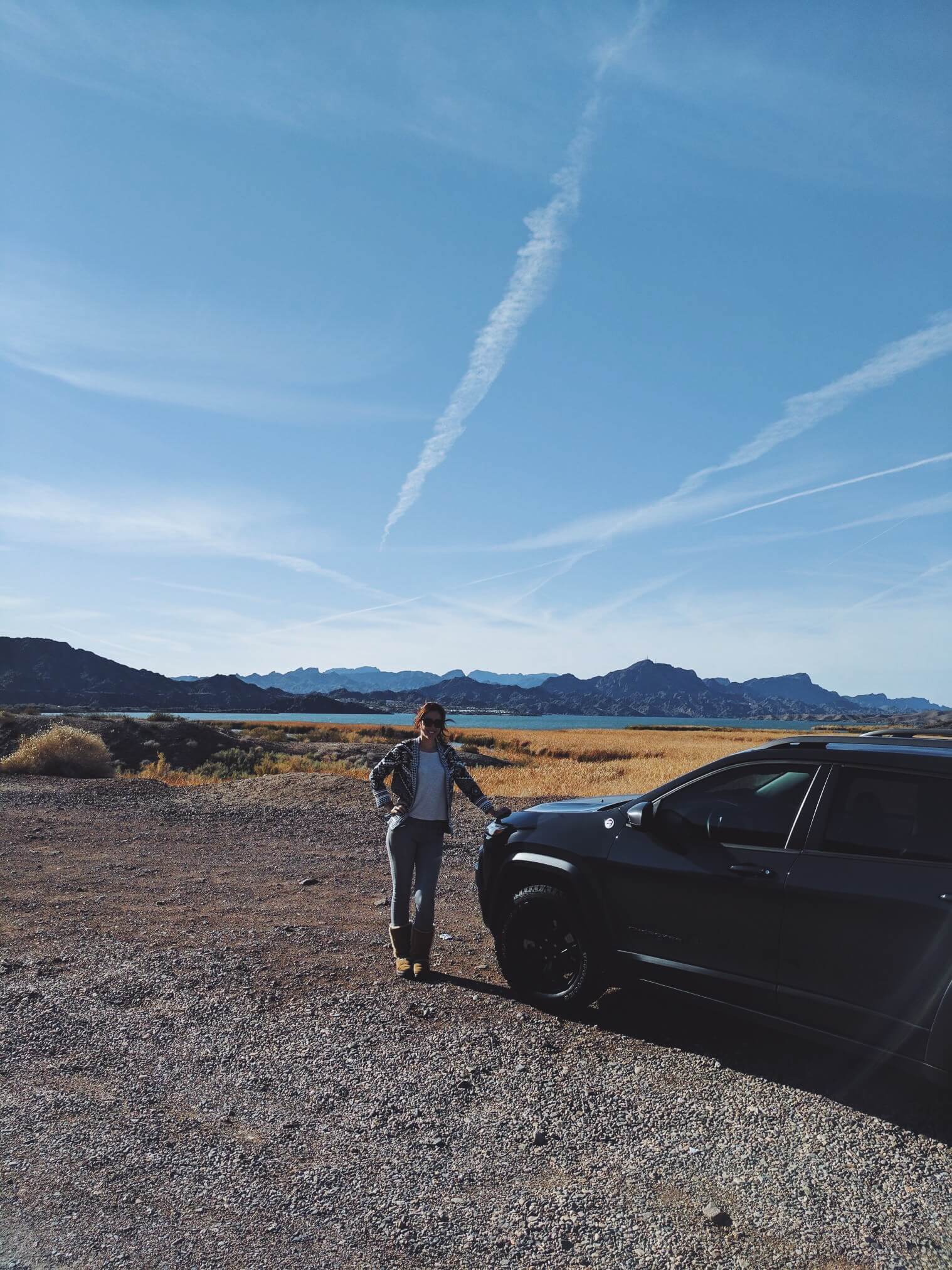Melissa with her Jeep