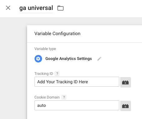 gtm variable